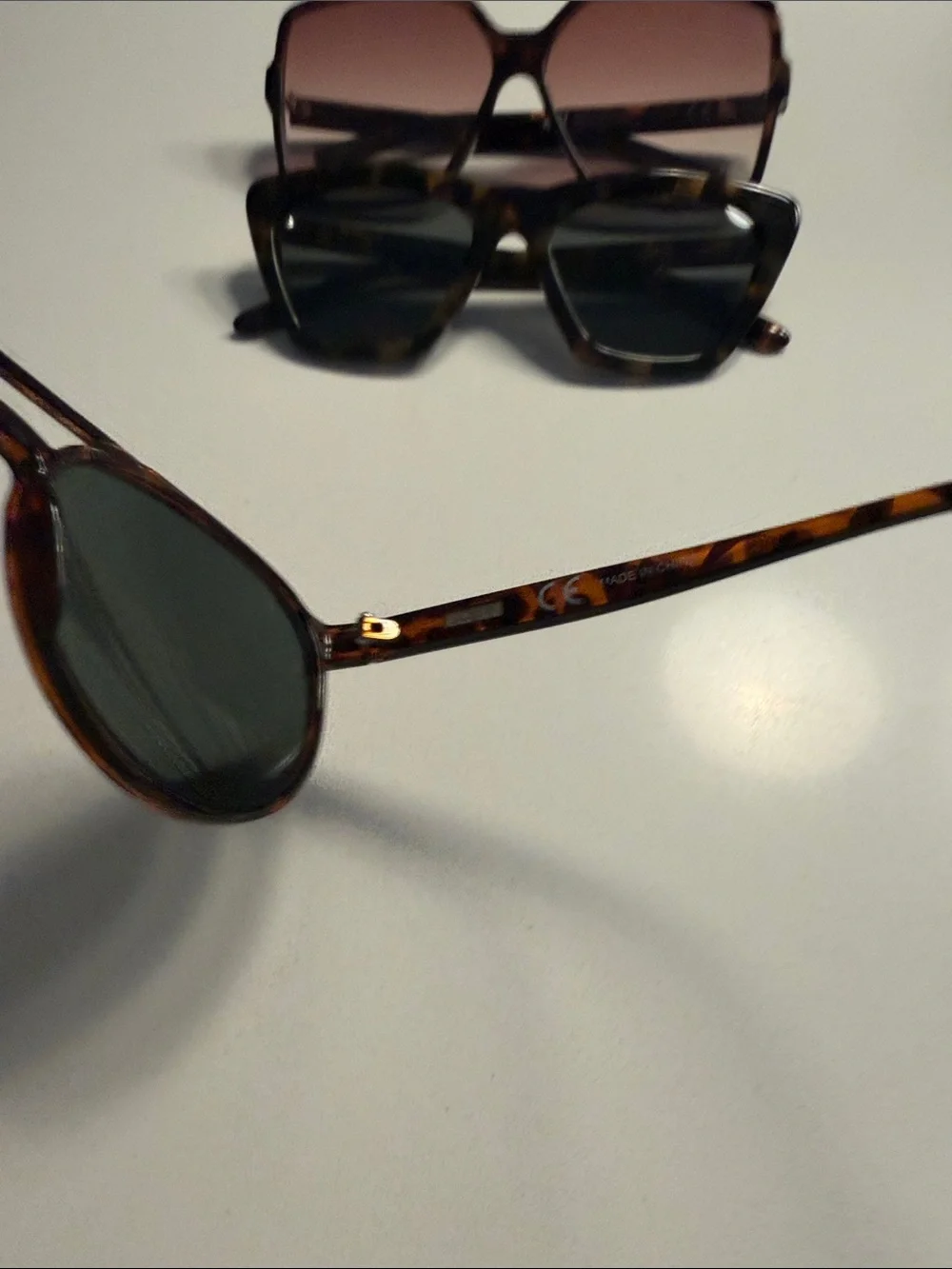 Quince, JCrew and H&M Tortoiseshell Fashion Sunglasses Trio - Brown/Black Lenses